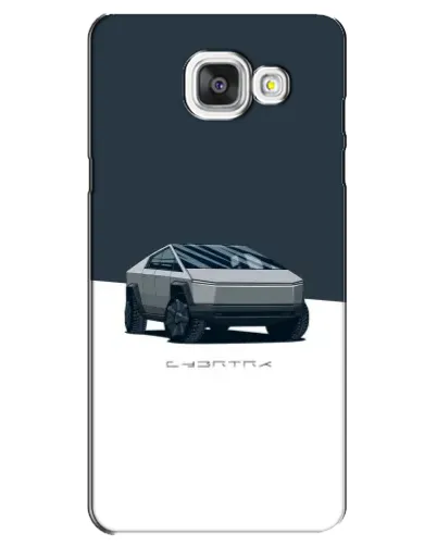 Чехол для Samsung Galaxy A5 2016 (A5100, A510F) с картинкой «Серебристый Cybertruck Tesla»