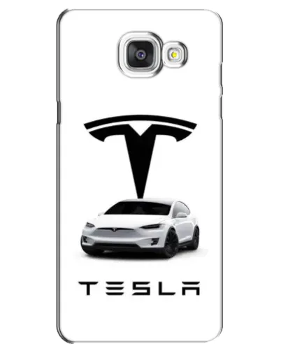 Чехол для Samsung Galaxy A5 2016 (A5100, A510F) с картинкой «Tesla White Style»