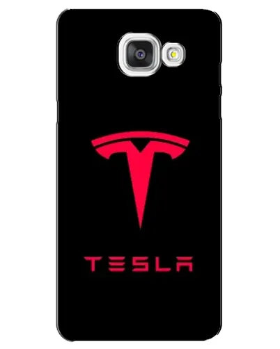 Чехол для Samsung Galaxy A5 2016 (A5100, A510F) с картинкой «Tesla Red Logo»