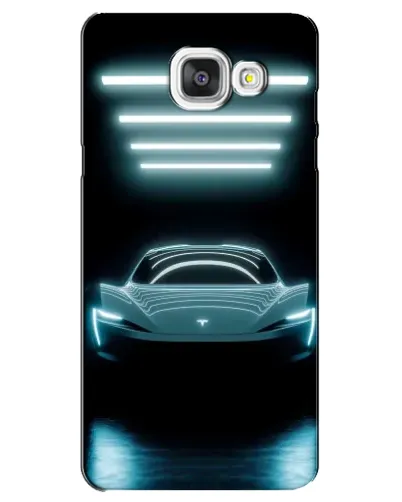Чехол для Samsung Galaxy A5 2016 (A5100, A510F) с картинкой «Tesla в неоне»