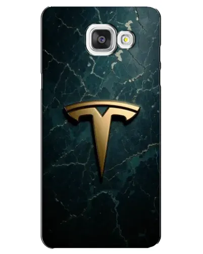 Чехол для Samsung Galaxy A5 2016 (A5100, A510F) с картинкой «Мраморная Tesla Gold»
