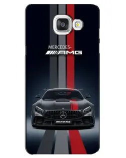 Чехол для Samsung Galaxy A5 2016 (A5100, A510F) с картинкой «Mercedes — белый карбон»