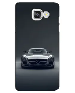 Чехол для Samsung Galaxy A5 2016 (A5100, A510F) с картинкой «Mercedes на черном»
