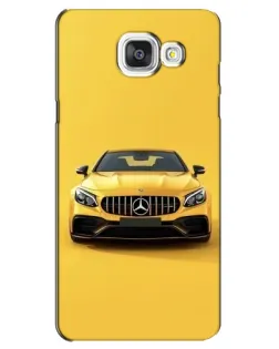 Чехол для Samsung Galaxy A5 2016 (A5100, A510F) с картинкой «Желтый Mercedes GT»