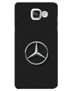 Чехол для Samsung Galaxy A5 2016 (A5100, A510F) с картинкой «Карбоновый Mercedes стиль»