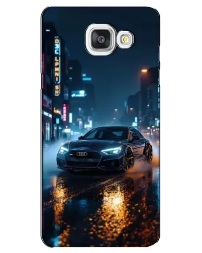Чехол для Samsung Galaxy A5 2016 (A5100, A510F) с картинкой «Ночной город и Audi»