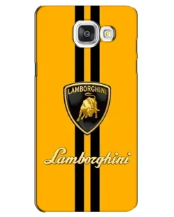 Чехол для Samsung Galaxy A5 2016 (A5100, A510F) с картинкой «Lamborghini Stripe желтый»