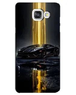 Чехол для Samsung Galaxy A5 2016 (A5100, A510F) с картинкой «Ночной Lamborghini драйв»