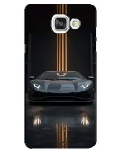 Чехол для Samsung Galaxy A5 2016 (A5100, A510F) с картинкой «Lamborghini золотые линии»