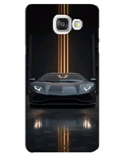 Чехол для Samsung Galaxy A5 2016 (A5100, A510F) с картинкой «Lamborghini золотые линии»