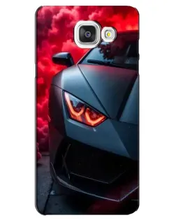 Чехол для Samsung Galaxy A5 2016 (A5100, A510F) с картинкой «Lamborghini красное сияние»