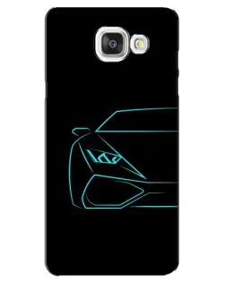 Чехол для Samsung Galaxy A5 2016 (A5100, A510F) с картинкой «Голубой силуэт Lamborghini» Чехол для Samsung Galaxy A5 2016 (A5100, A510F) с картинкой «Голубой силуэт Lamborghini»