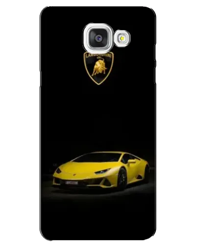 Чехол для Samsung Galaxy A5 2016 (A5100, A510F) с картинкой «Lamborghini желтый акцент»