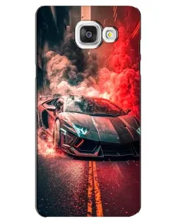 Чехол для Samsung Galaxy A5 2016 (A5100, A510F) с картинкой «Lamborghini красный дым» Чехол для Samsung Galaxy A5 2016 (A5100, A510F) с картинкой «Lamborghini красный дым»