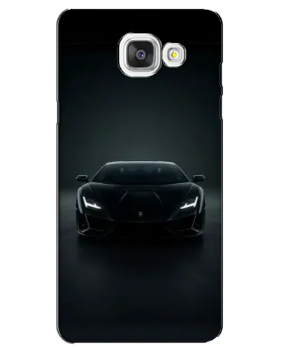 Чехол для Samsung Galaxy A5 2016 (A5100, A510F) с картинкой «Черный Lamborghini Aventador»