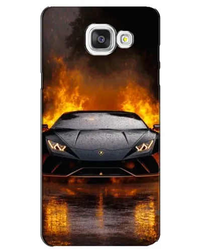 Чехол для Samsung Galaxy A5 2016 (A5100, A510F) с картинкой «Lamborghini в огне»