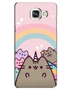 Чехол для Samsung Galaxy A5 2016 (A5100, A510F) с картинкой «Единорог Pusheen»
