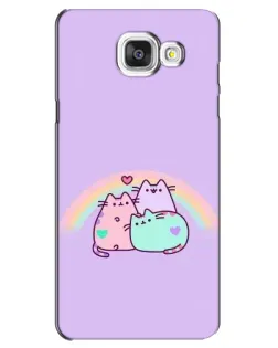 Чехол для Samsung Galaxy A5 2016 (A5100, A510F) с картинкой «Радужные Пушины»