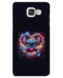 Чехол для Samsung Galaxy A5 2016 (A5100, A510F) с картинкой «Stitch в цветах» Чехол для Samsung Galaxy A5 2016 (A5100, A510F) с картинкой «Stitch в цветах»