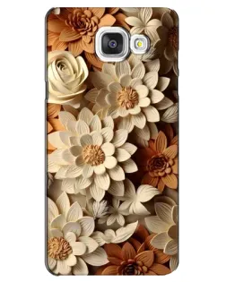 Чохол для Samsung Galaxy A5 2016 (A5100, A510F) з картинкою «Бежевий флористичний декор» Чохол для Samsung Galaxy A5 2016 (A5100, A510F) з картинкою «Бежевий флористичний декор»