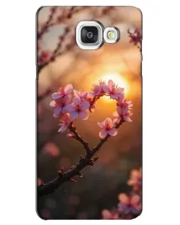 Чохол для Samsung Galaxy A5 2016 (A5100, A510F) з картинкою «Рожевий цвіт сердечко на тлі заходу» Чохол для Samsung Galaxy A5 2016 (A5100, A510F) з картинкою «Рожевий цвіт сердечко на тлі заходу»
