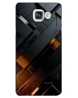 Чехол для Samsung Galaxy A5 2016 (A5100, A510F) с картинкой «Черные геометрические блоки» Чехол для Samsung Galaxy A5 2016 (A5100, A510F) с картинкой «Черные геометрические блоки»
