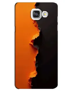 Чехол для Samsung Galaxy A5 2016 (A5100, A510F) с картинкой «Оранжевый разлом» Чехол для Samsung Galaxy A5 2016 (A5100, A510F) с картинкой «Оранжевый разлом»