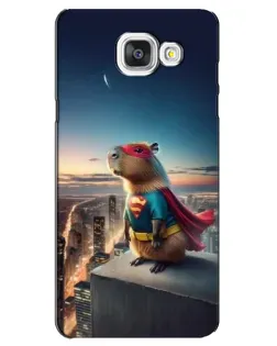 Чехол для Samsung Galaxy A5 2016 (A5100, A510F) с картинкой «Капи-мен супергерой»