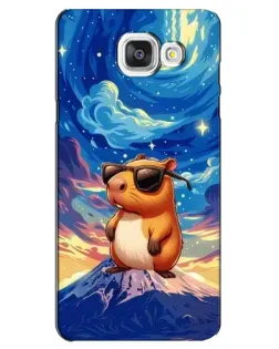 Чехол для Samsung Galaxy A5 2016 (A5100, A510F) с картинкой «Капибара Ван Гога»