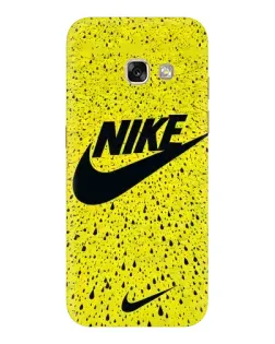 Чехол для Samsung Galaxy A5 2017 (A520, A520F) с картинкой «Желтый текстурный Nike»