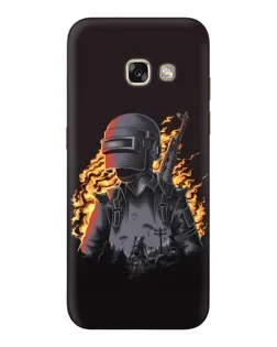 Чехол для Samsung Galaxy A5 2017 (A520, A520F) с картинкой «PUBG — огненный силуэт» Чехол для Samsung Galaxy A5 2017 (A520, A520F) с картинкой «PUBG — огненный силуэт»