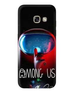 Чехол для Samsung Galaxy A5 2017 (A520, A520F) с картинкой «Красный импостер — макро»
