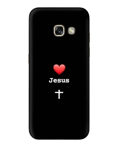Чехол для Samsung Galaxy A5 2017 (A520, A520F) с картинкой «Сердце - Jesus»