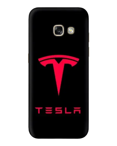 Чехол для Samsung Galaxy A5 2017 (A520, A520F) с картинкой «Tesla Red Logo»