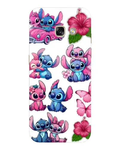 Чехол для Samsung Galaxy A5 2017 (A520, A520F) с картинкой «Стикеры Stitch и Angel»