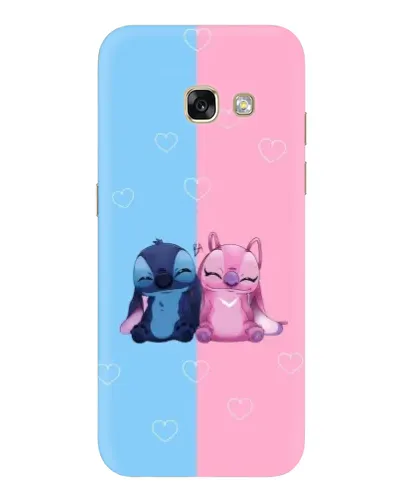 Чехол для Samsung Galaxy A5 2017 (A520, A520F) с картинкой «Stitch и Angel Love»