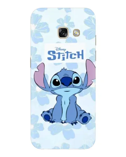 Чехол для Samsung Galaxy A5 2017 (A520, A520F) с картинкой «Stitch среди цветов»