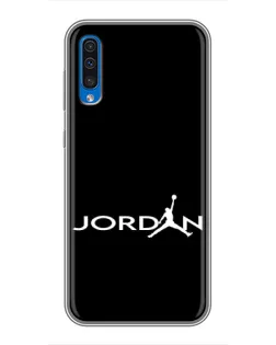 Чехол для Samsung Galaxy A50 2019 (A505F) с картинкой «Jordan White Logo» Чехол для Samsung Galaxy A50 2019 (A505F) с картинкой «Jordan White Logo»