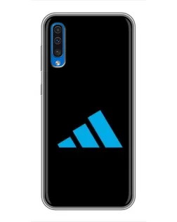 Чехол для Samsung Galaxy A50 2019 (A505F) с картинкой «Adidas Cyan Logo»