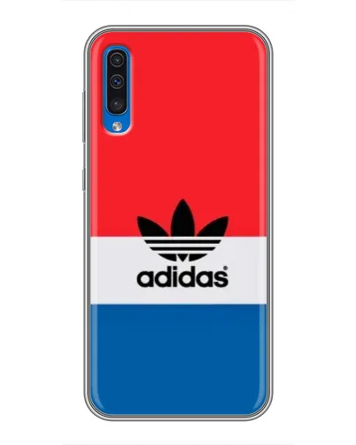 Чехол для Samsung Galaxy A50 2019 (A505F) с картинкой «Ретро блоки Adidas» Чехол для Samsung Galaxy A50 2019 (A505F) с картинкой «Ретро блоки Adidas»