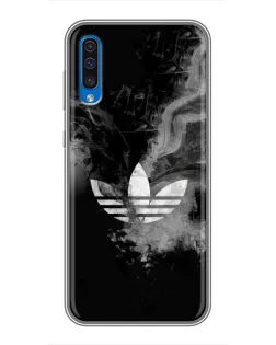 Чехол для Samsung Galaxy A50 2019 (A505F) с картинкой «Абстрактный дым Adidas»