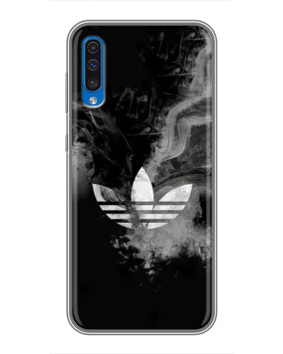 Чехол для Samsung Galaxy A50 2019 (A505F) с картинкой «Абстрактный дым Adidas» Чехол для Samsung Galaxy A50 2019 (A505F) с картинкой «Абстрактный дым Adidas»