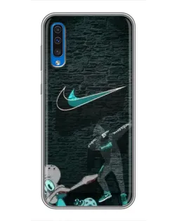 Чехол для Samsung Galaxy A50 2019 (A505F) с картинкой «Спортивный арт Nike» Чехол для Samsung Galaxy A50 2019 (A505F) с картинкой «Спортивный арт Nike»