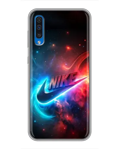 Чехол для Samsung Galaxy A50 2019 (A505F) с картинкой «Огненный логотип Nike» Чехол для Samsung Galaxy A50 2019 (A505F) с картинкой «Огненный логотип Nike»