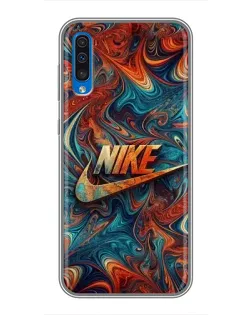 Чехол для Samsung Galaxy A50 2019 (A505F) с картинкой «Nike в абстракции» Чехол для Samsung Galaxy A50 2019 (A505F) с картинкой «Nike в абстракции»