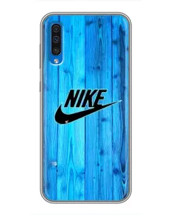 Чехол для Samsung Galaxy A50 2019 (A505F) с картинкой «Голубое дерево Nike» Чехол для Samsung Galaxy A50 2019 (A505F) с картинкой «Голубое дерево Nike»