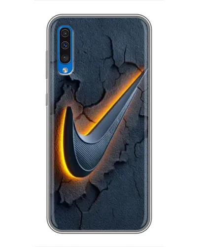 Чехол для Samsung Galaxy A50 2019 (A505F) с картинкой «Объемный логотип Найк» Чехол для Samsung Galaxy A50 2019 (A505F) с картинкой «Объемный логотип Найк»