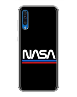 Чехол для Samsung Galaxy A50 2019 (A505F) с картинкой «NASA — классика Red Blue»