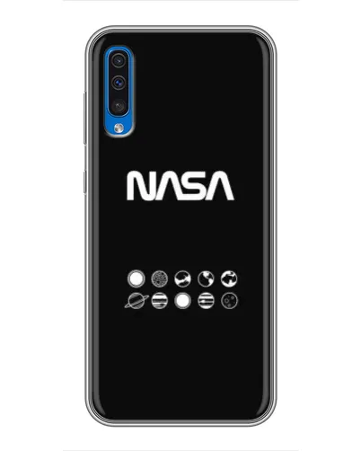 Чехол для Samsung Galaxy A50 2019 (A505F) с картинкой «NASA — технический принт» Чехол для Samsung Galaxy A50 2019 (A505F) с картинкой «NASA — технический принт»