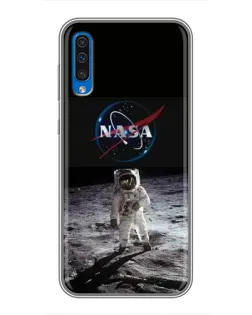 Чехол для Samsung Galaxy A50 2019 (A505F) с картинкой «Астронавт на Луне»